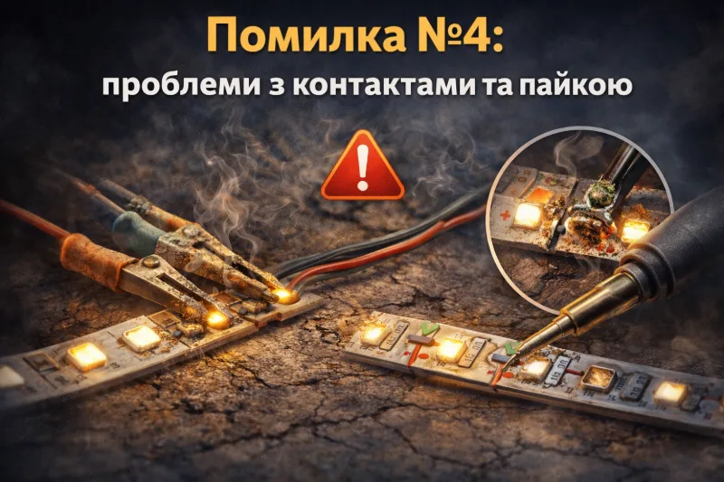 Помилка №4: проблеми з контактами та пайкою