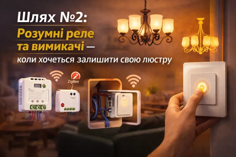 Розумні реле та вимикачі