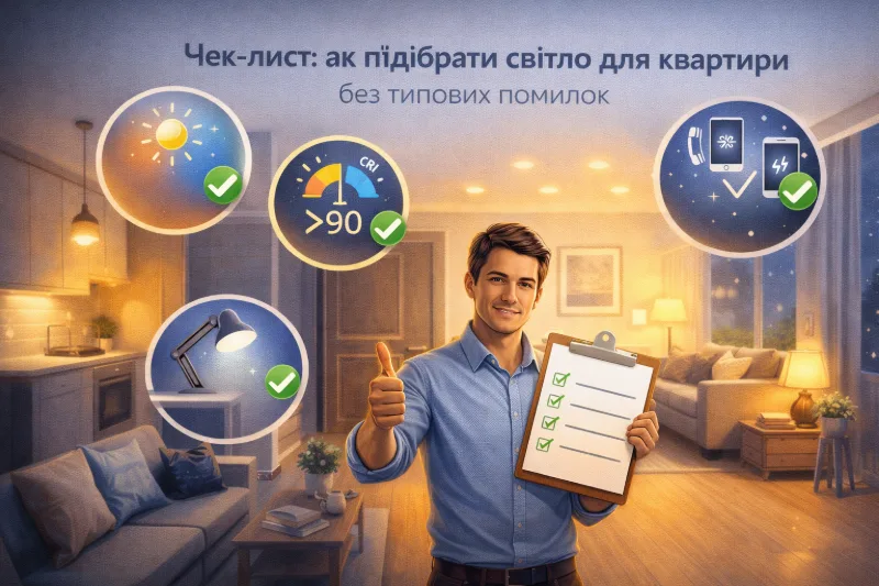 Ілюстрація того, як підібрати світло для квартири без типових помилок