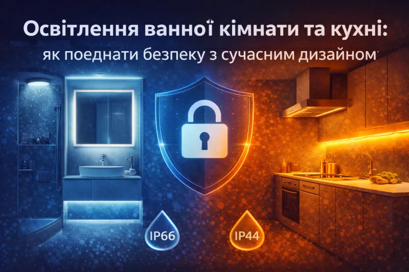Освітлення ванної кімнати та кухні