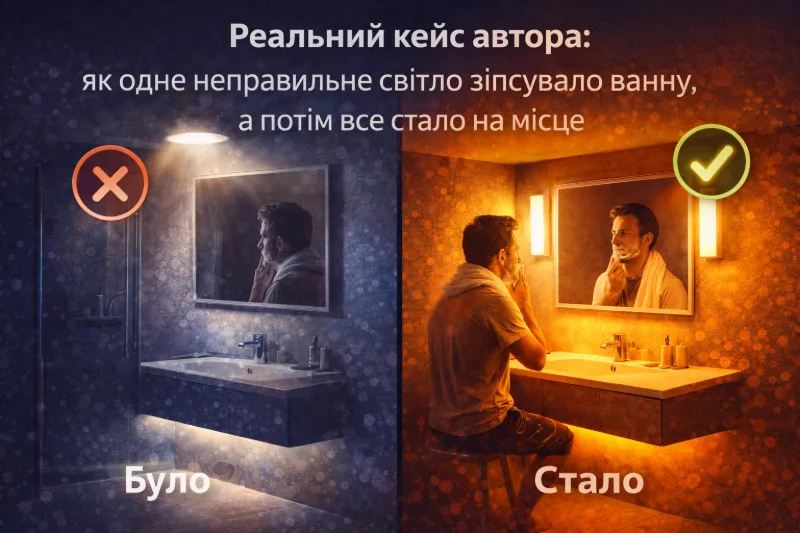 Як одне неправильне світло зіпсувало ванну